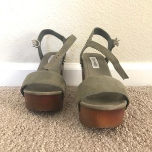 Steve Madden Wood Heel Sandals